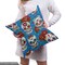 Ambesonne Sugar Skull Fabric by The Yard, Retro Style Mexican Cultural Pattern on Polka Dots Rose Bouquets Skeletons, Decorative Fabric for Upholstery and Home Accents, 3 Yards, Sea Blue